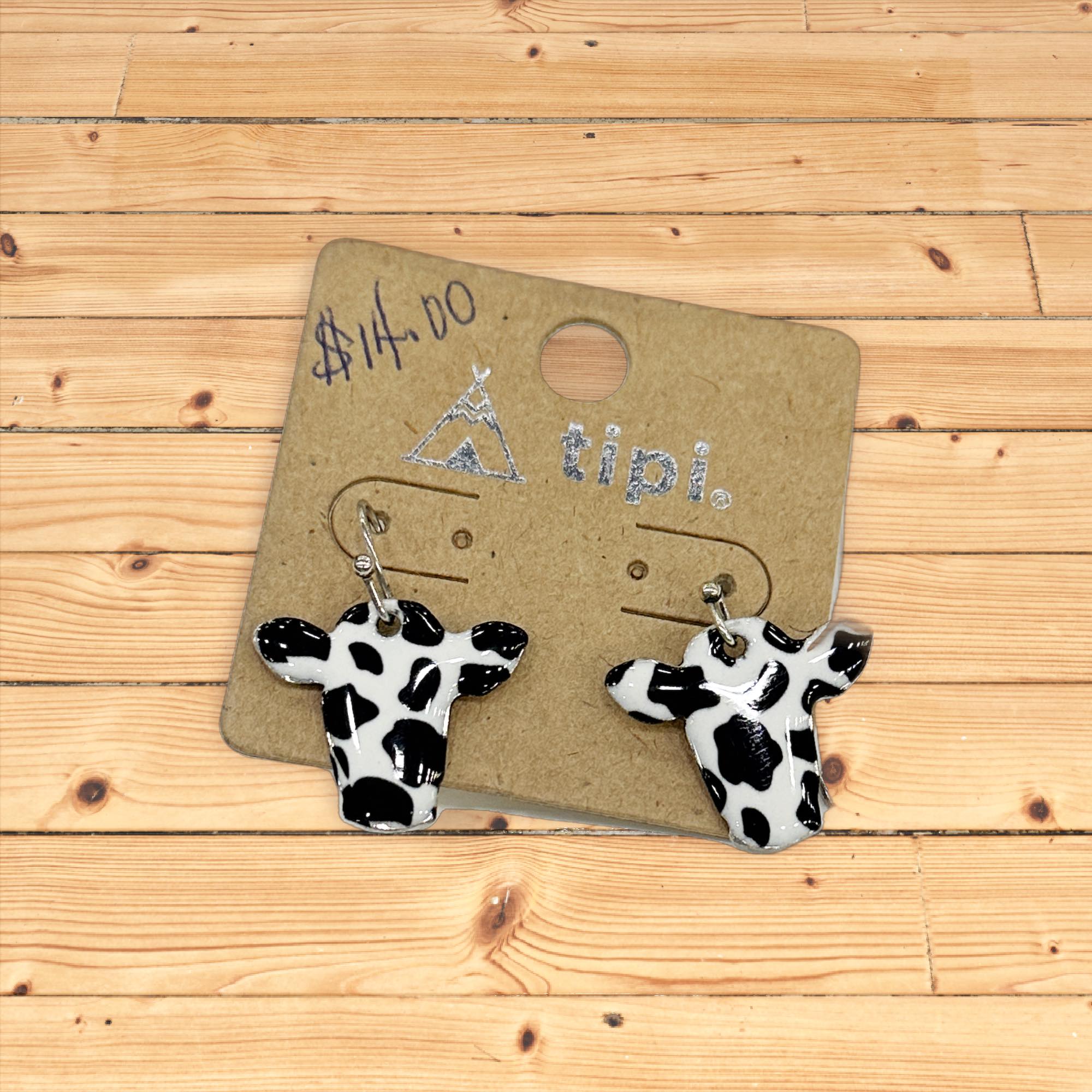 Cow earrings