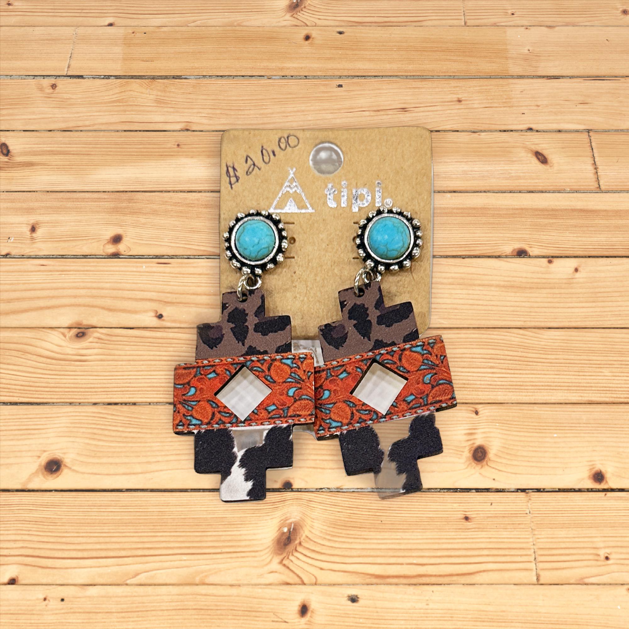 Aztec earrings