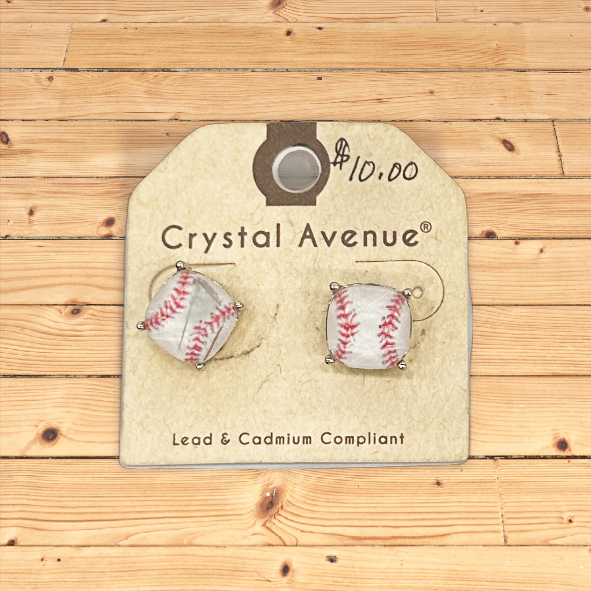Baseball earrings
