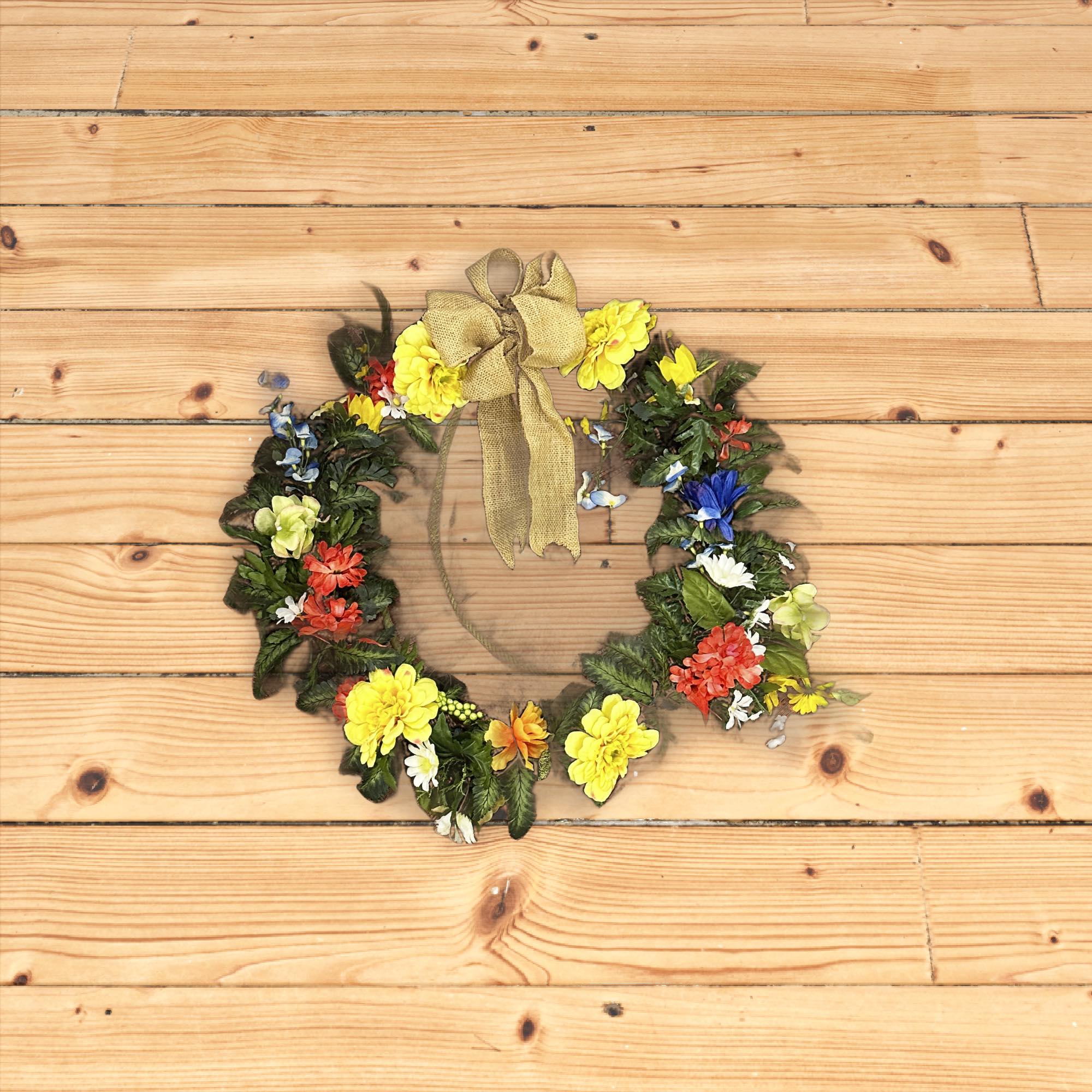 Beautiful Flower Rope Wreath