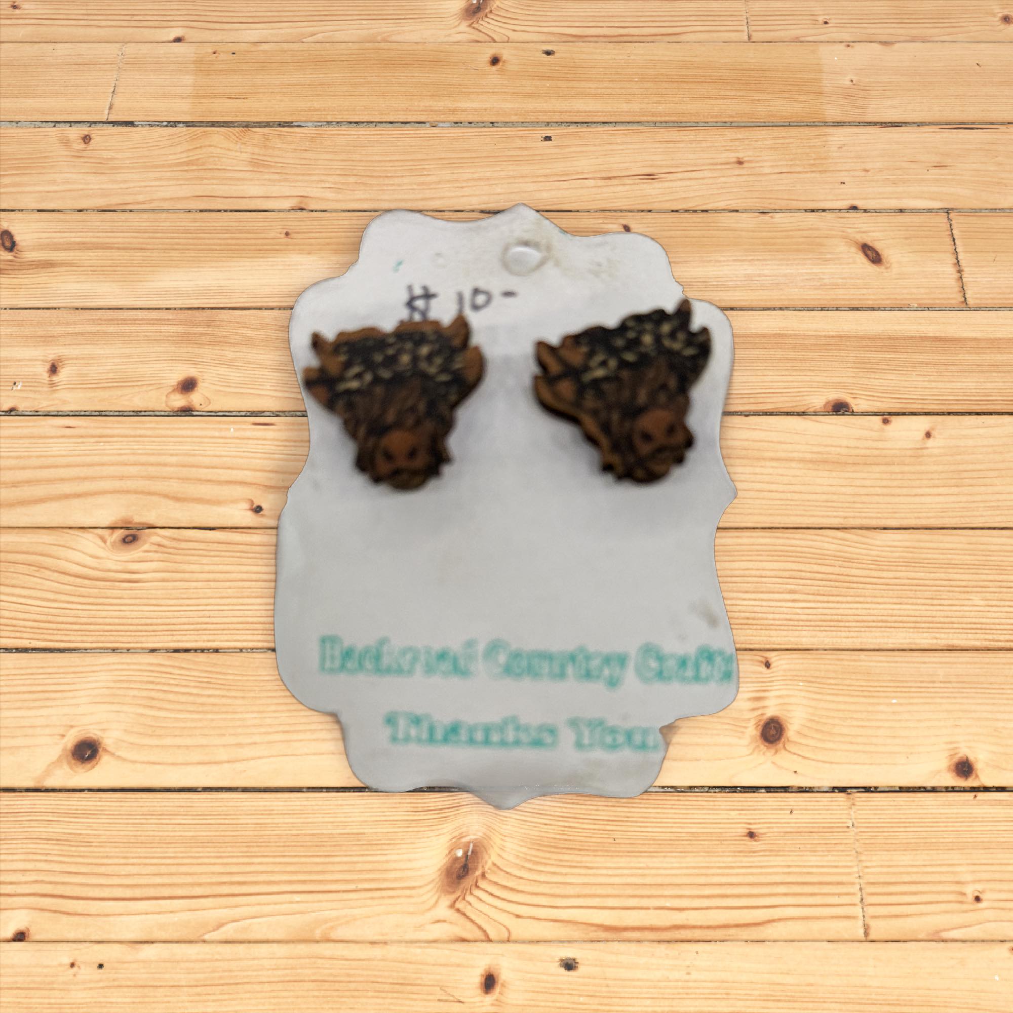 Highland cow earrings