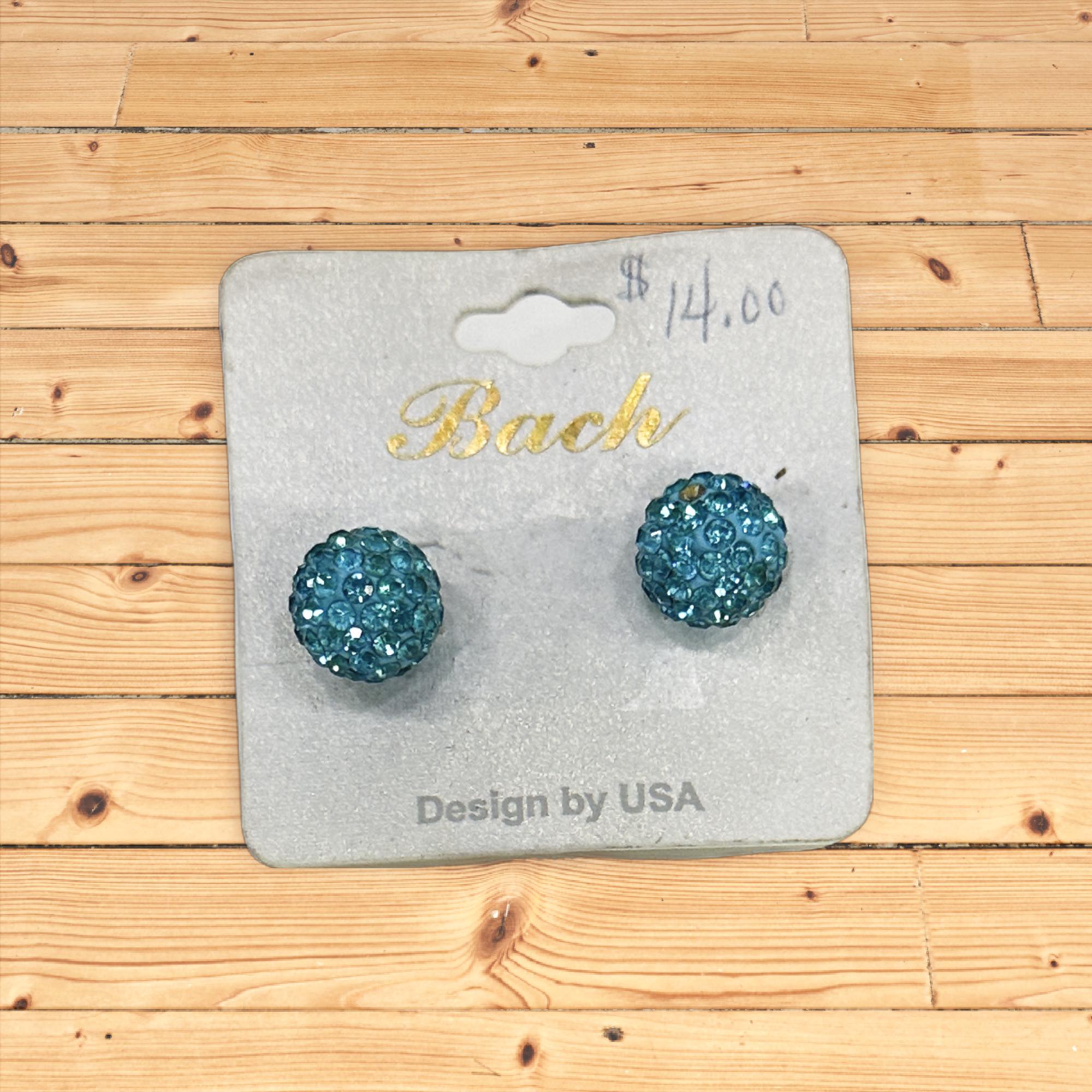 Teal earrings