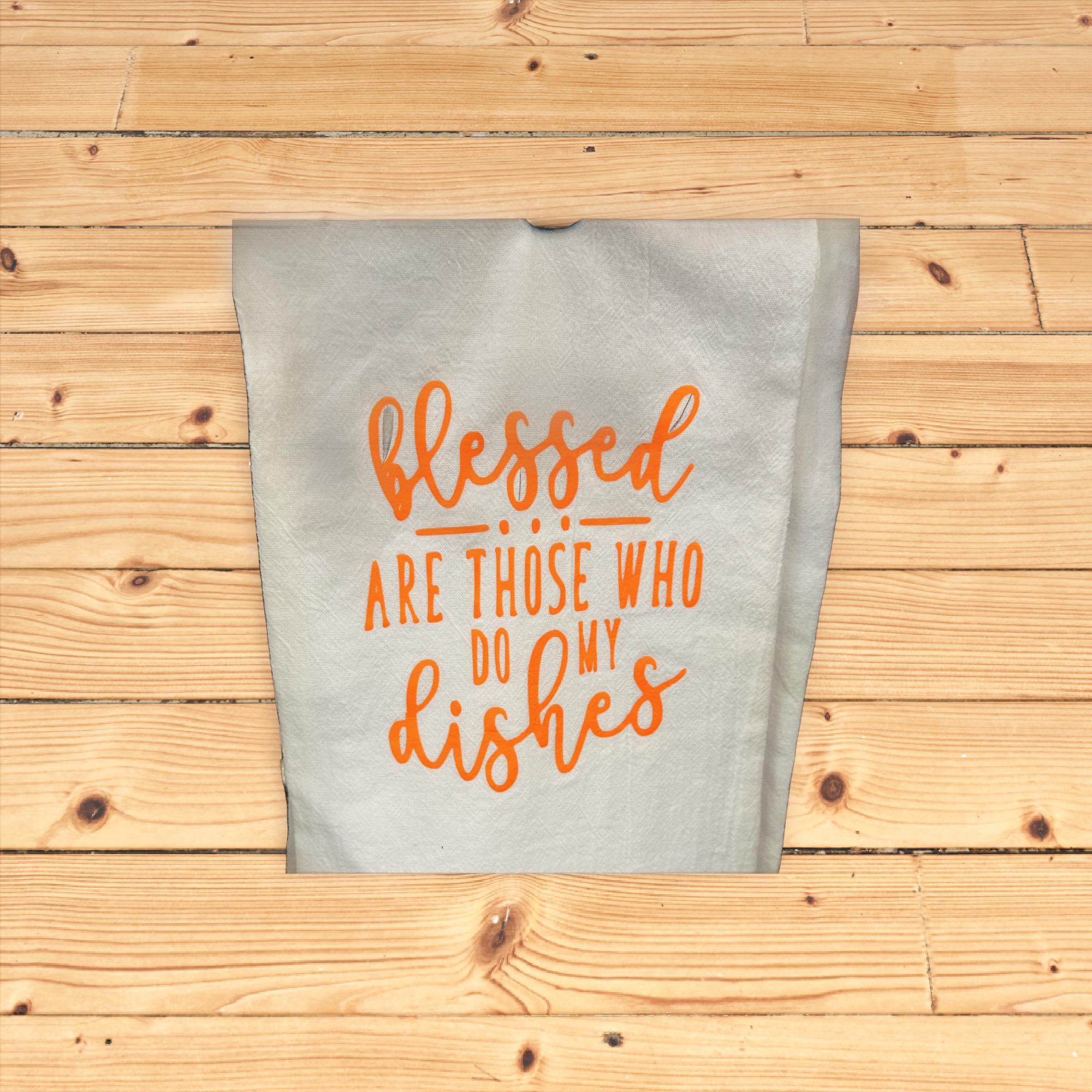 Hand Towel Blessed Dishes