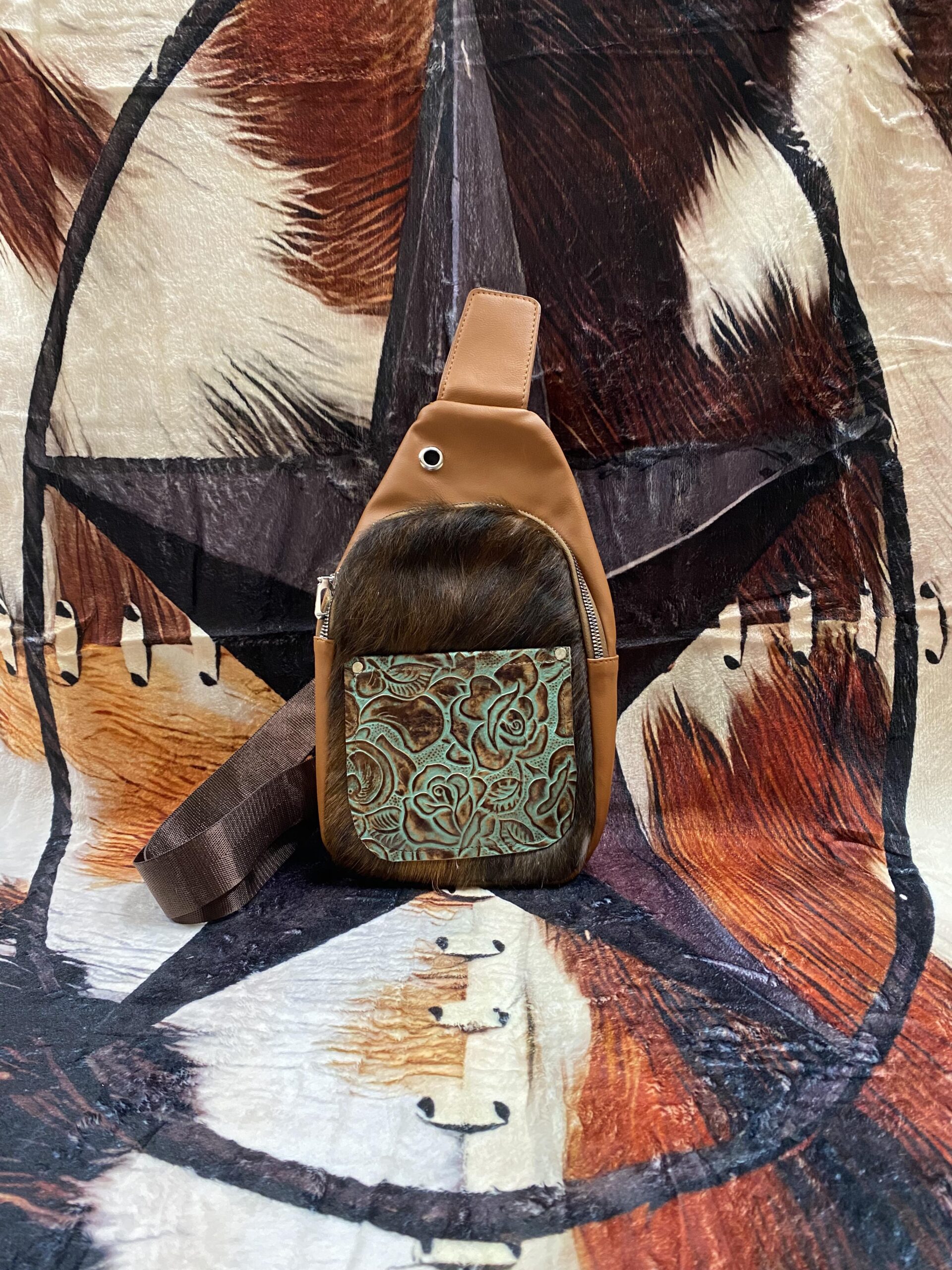 Genuine cowhide purse