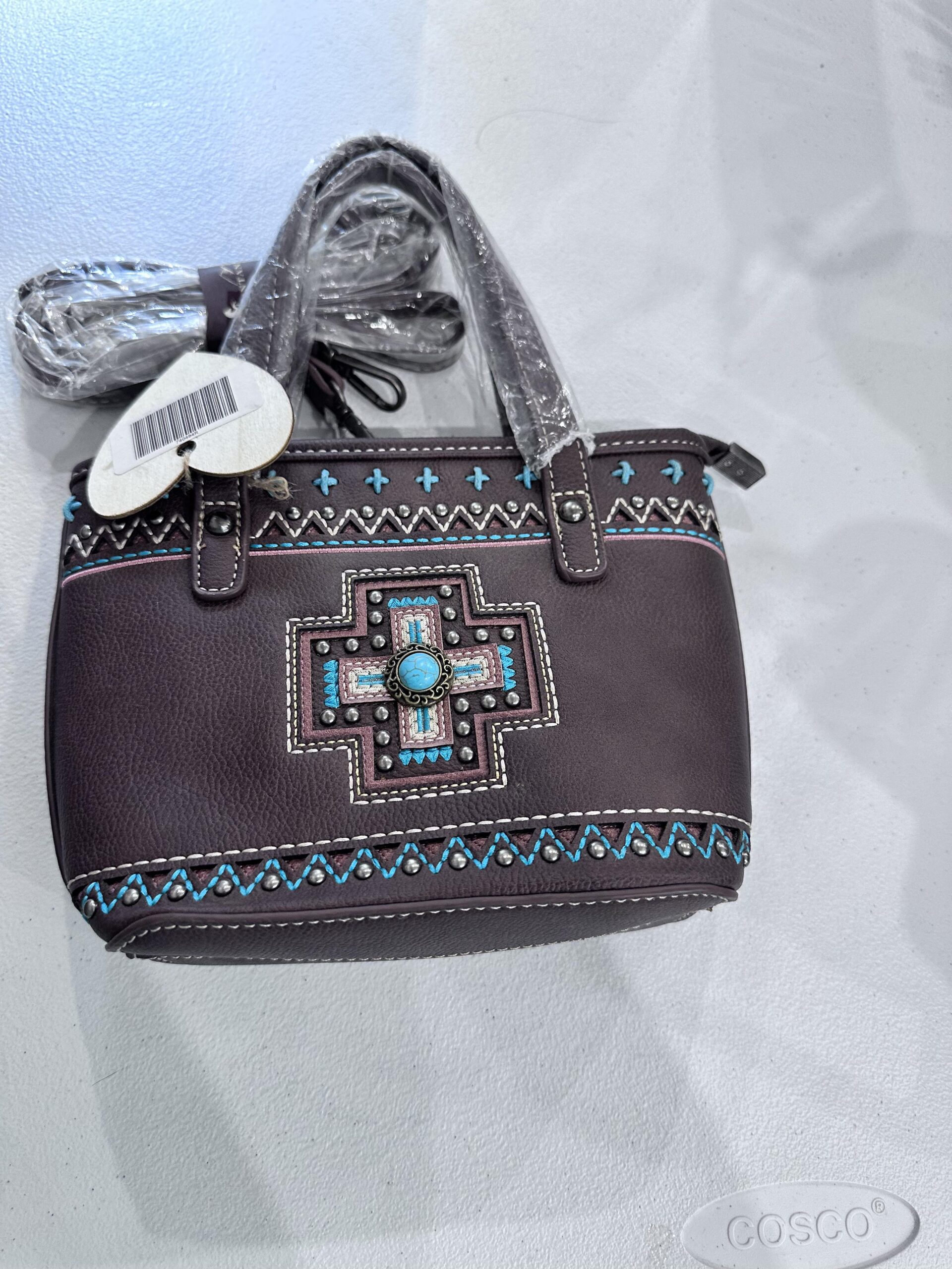 Small Montana West leather purse with crossbody strap