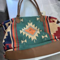 colorful western design purse
