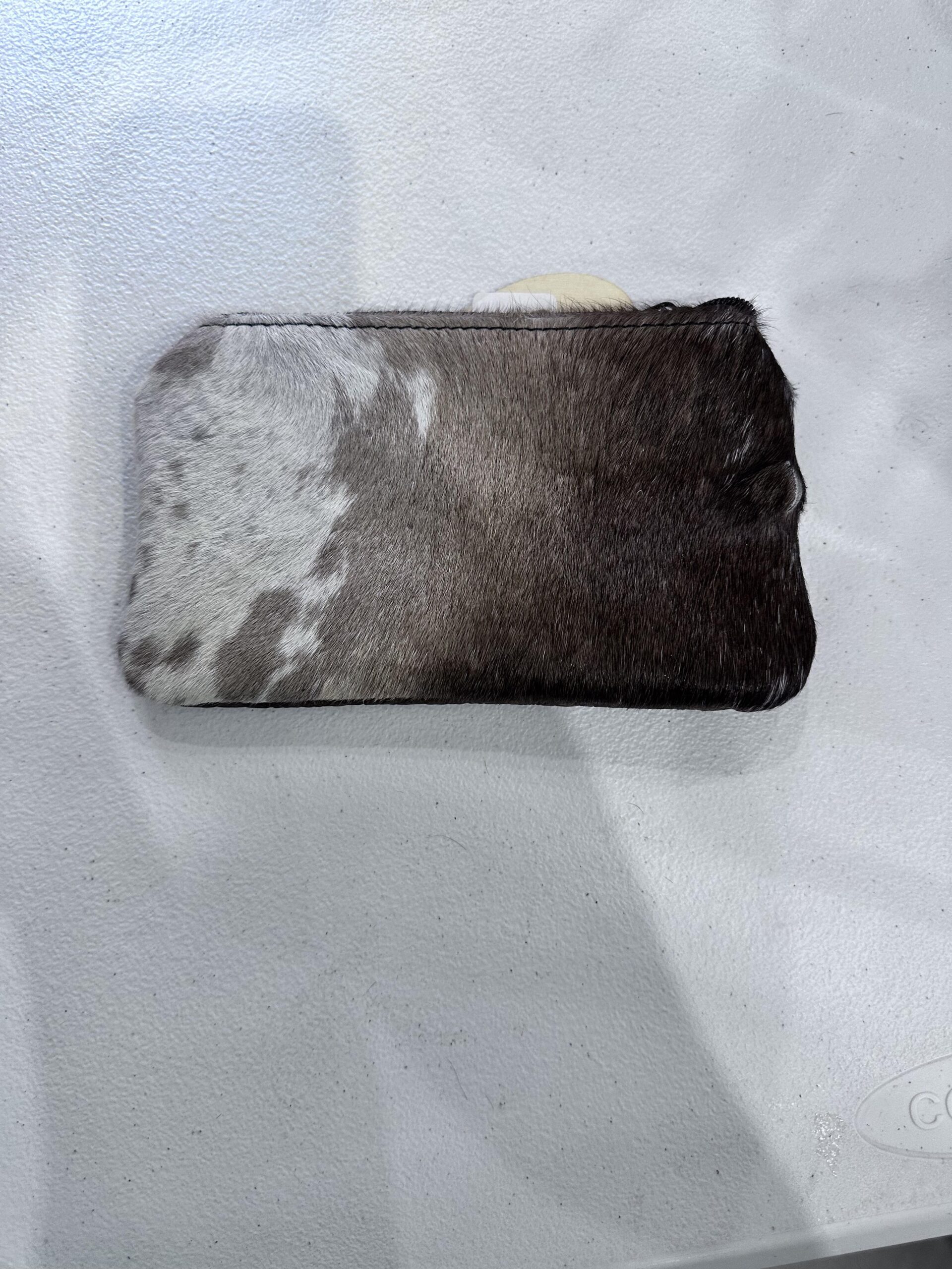 cowhide coin purse