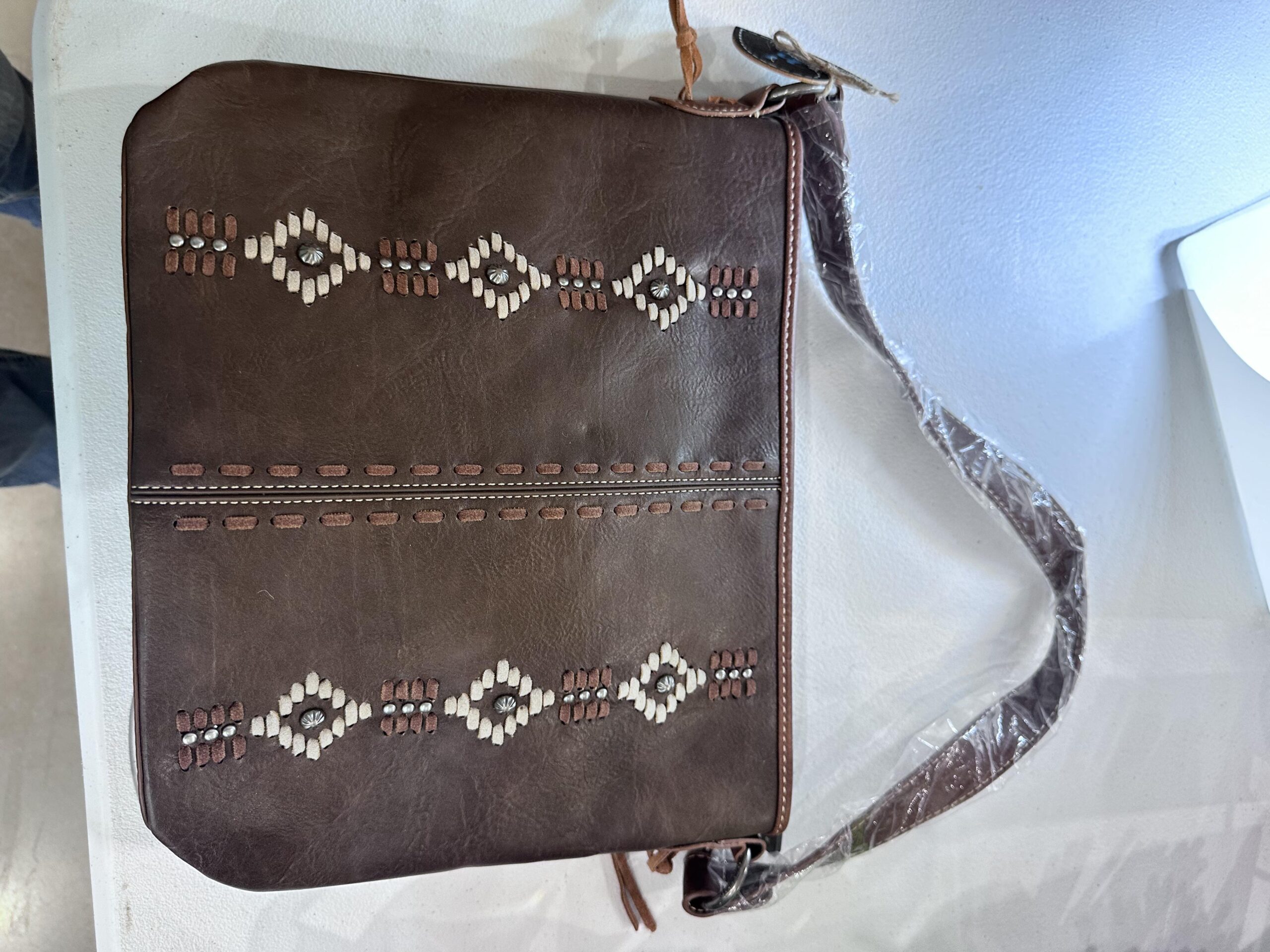 Montana West leather crossbody messenger bag