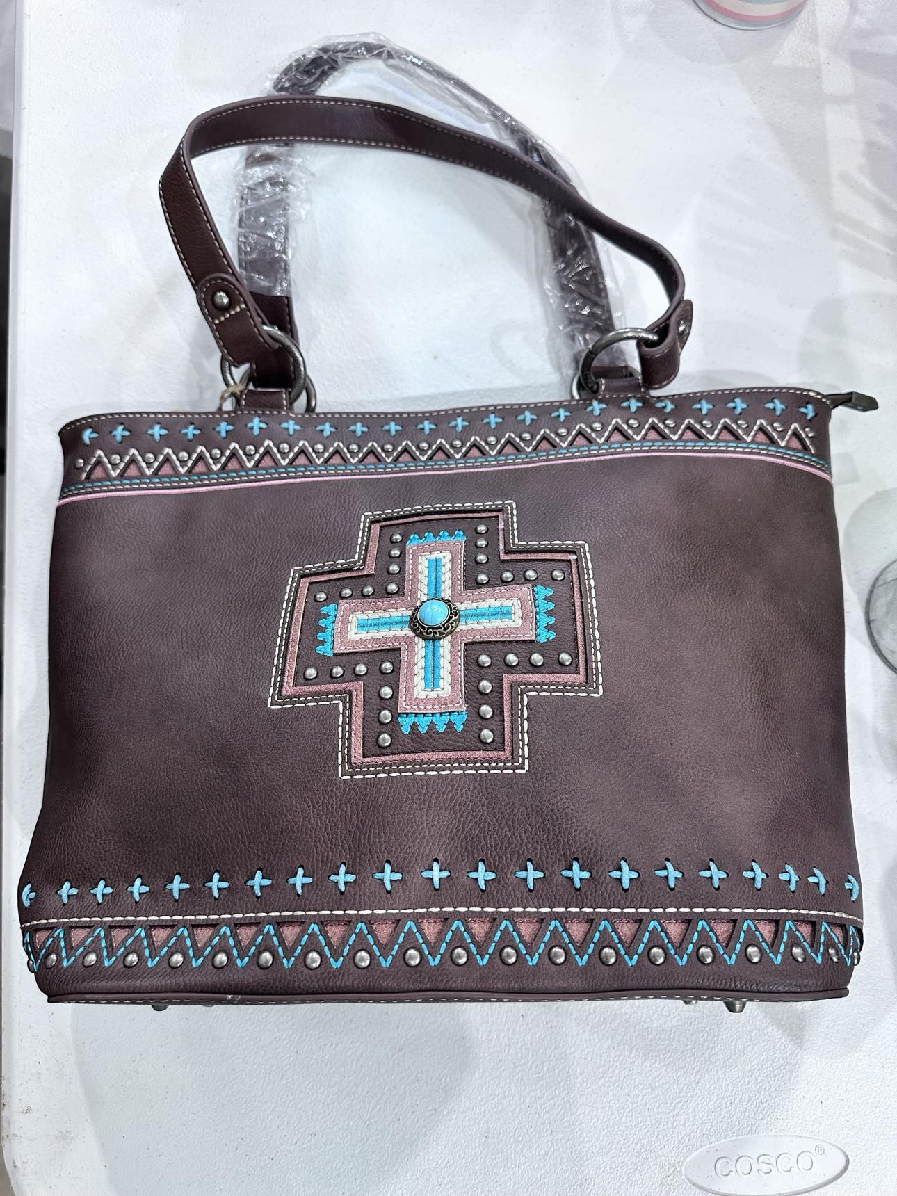 Genuine leather concealed carry bag