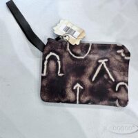 branded leather coin purse
