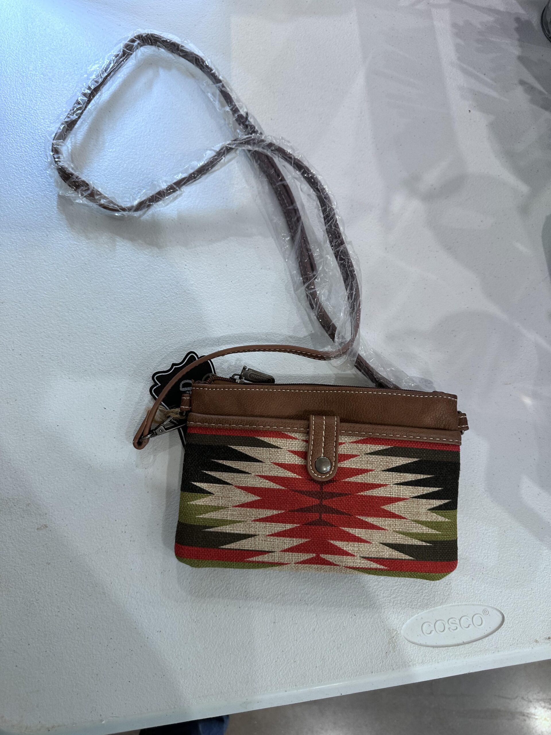 colorful native print crossbody**