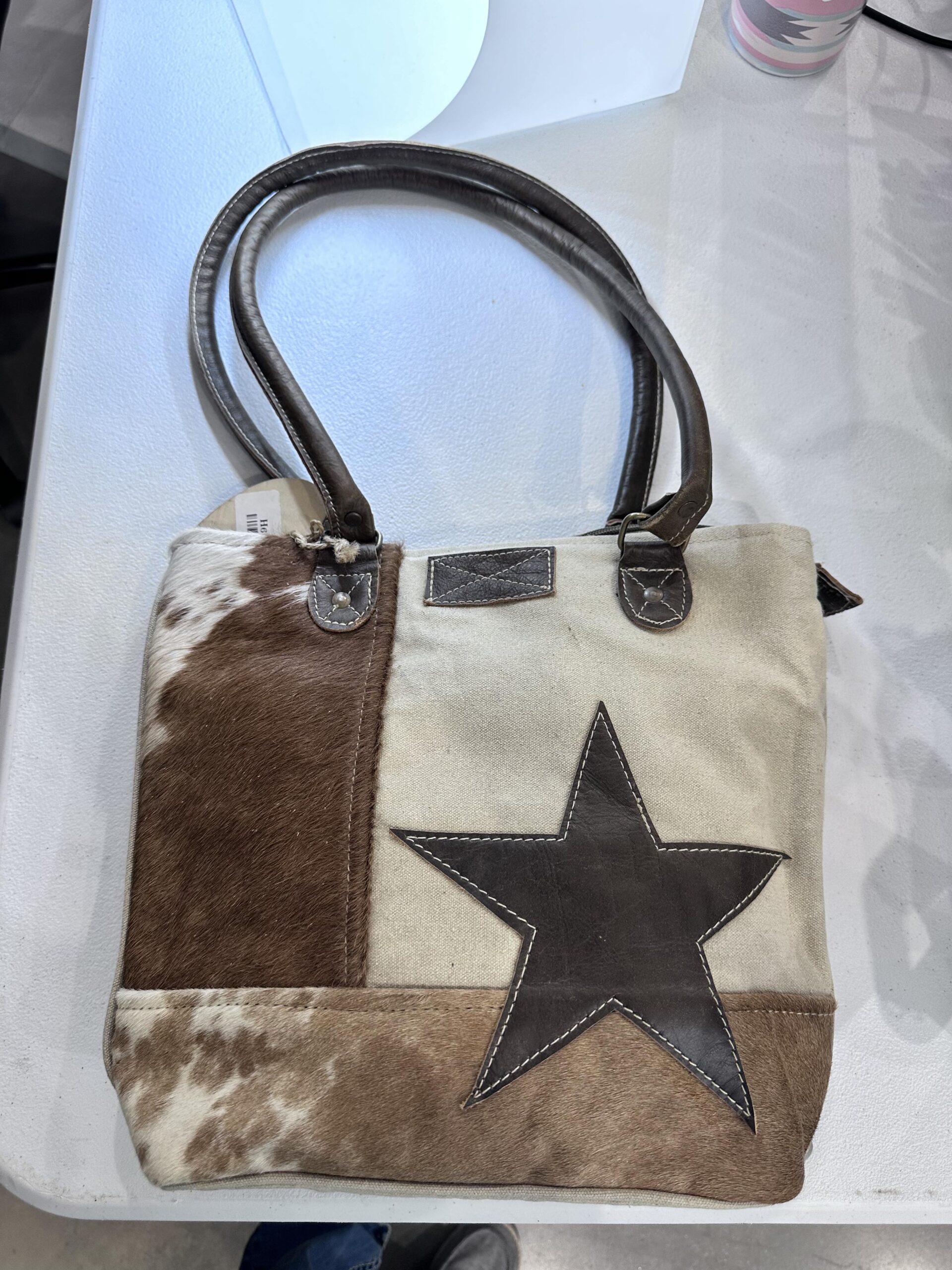 cowhide star bag 🌟