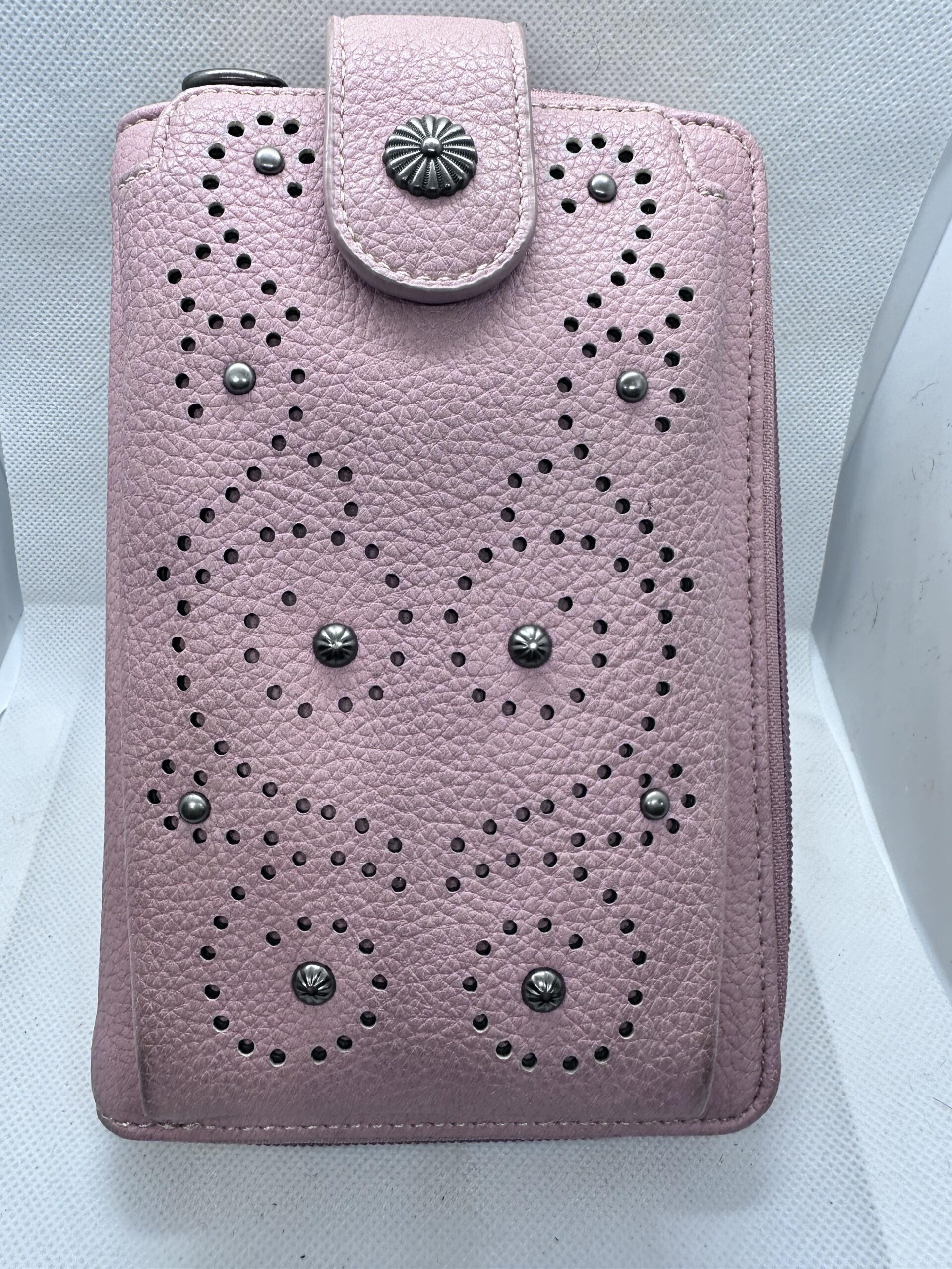 Women pink cellphone purse