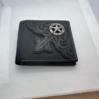 Black Leather Bifold Wallet