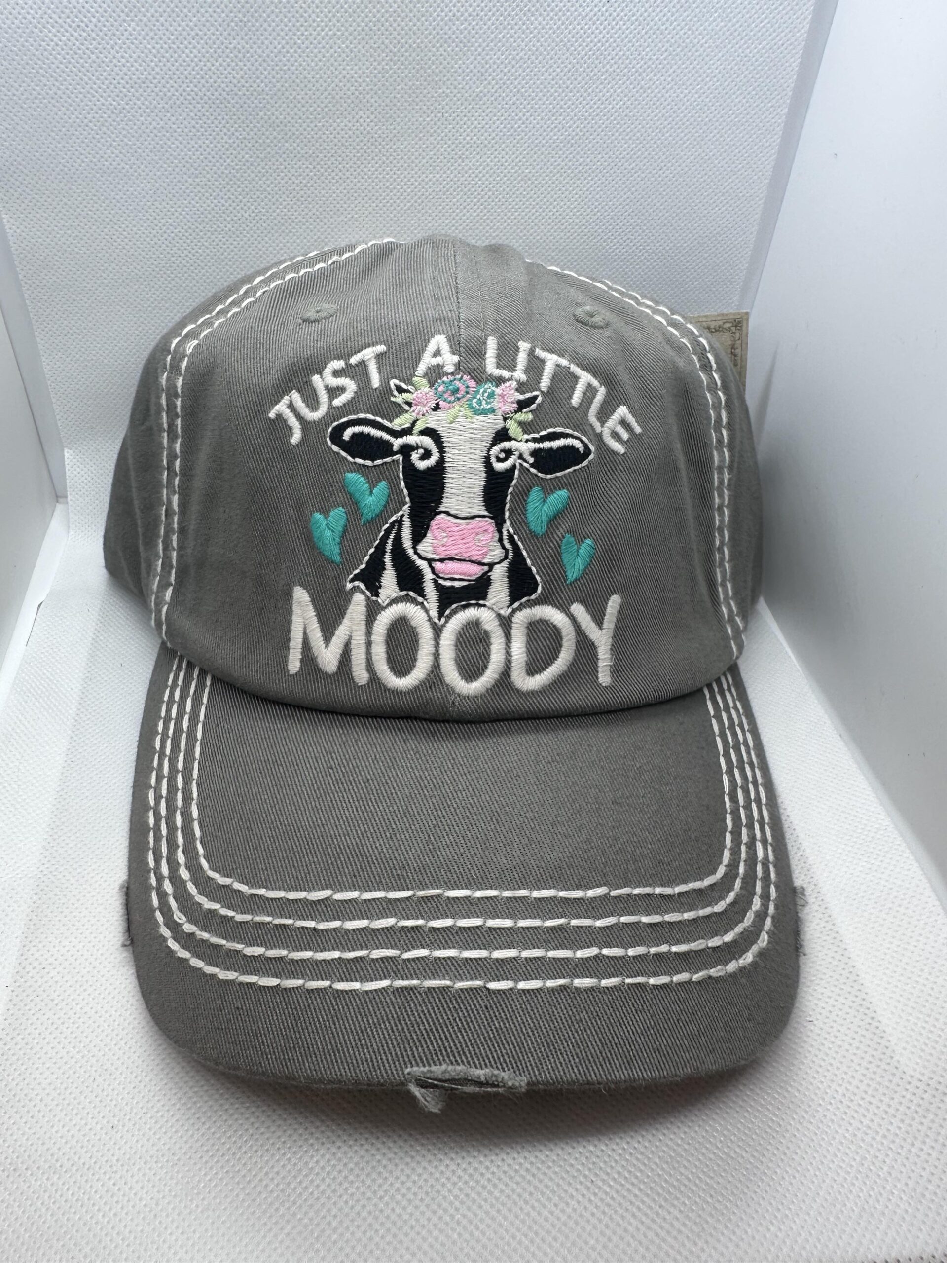 moody cow hat
