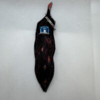 Cow hide chapstick holder keyring
