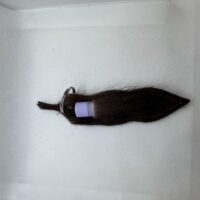 Cow hide chapstick holder keyring