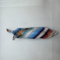 Cow hide chapstick holder keyring