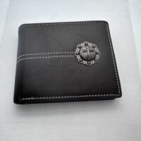 Black Bifold Leather Wallet