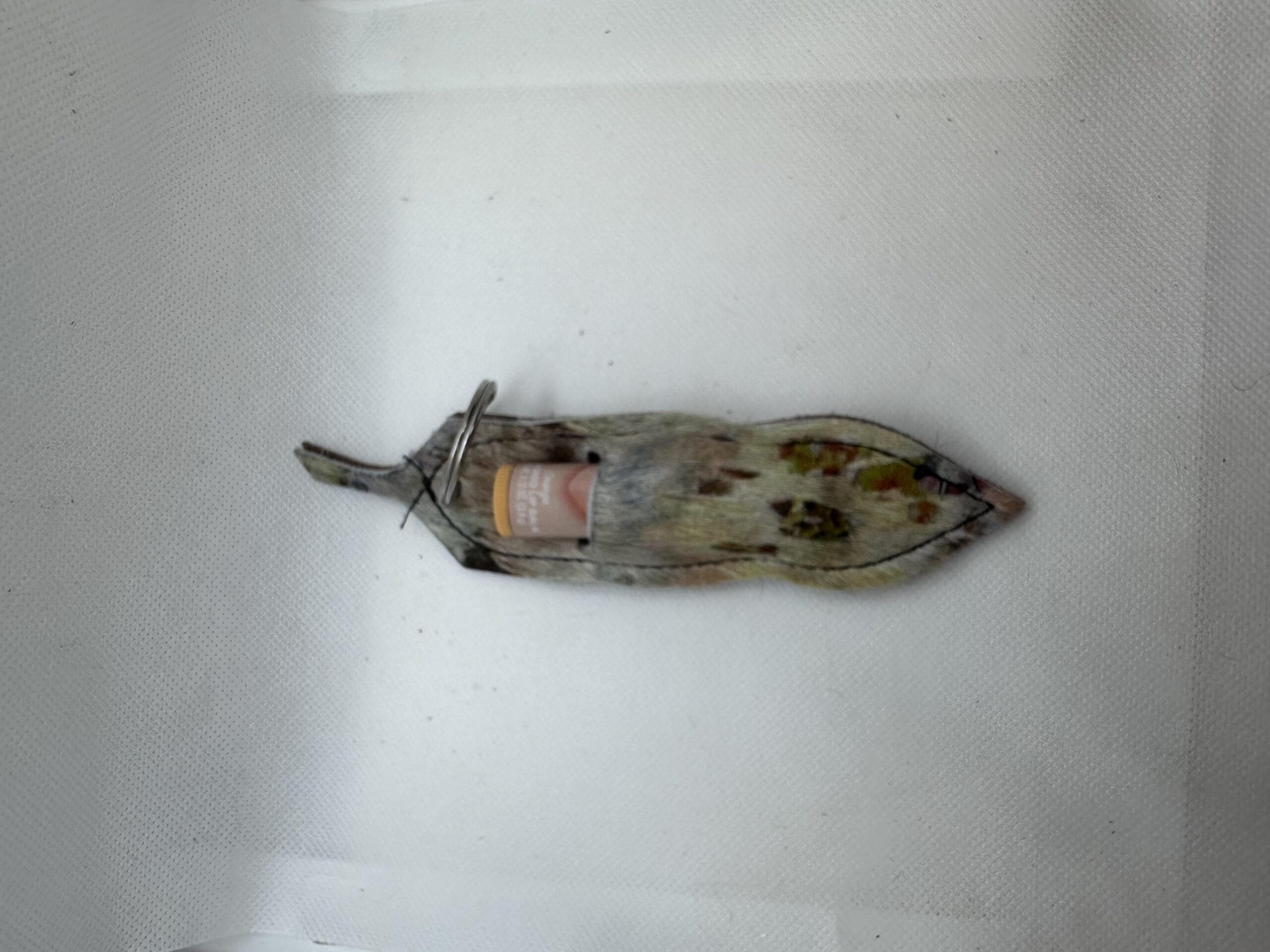 Chapstick holder/keyring